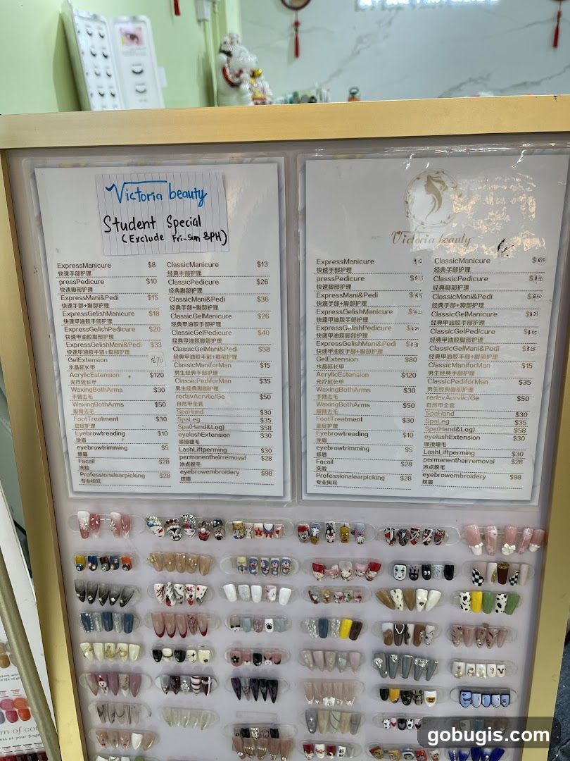 Nail Salon Price List