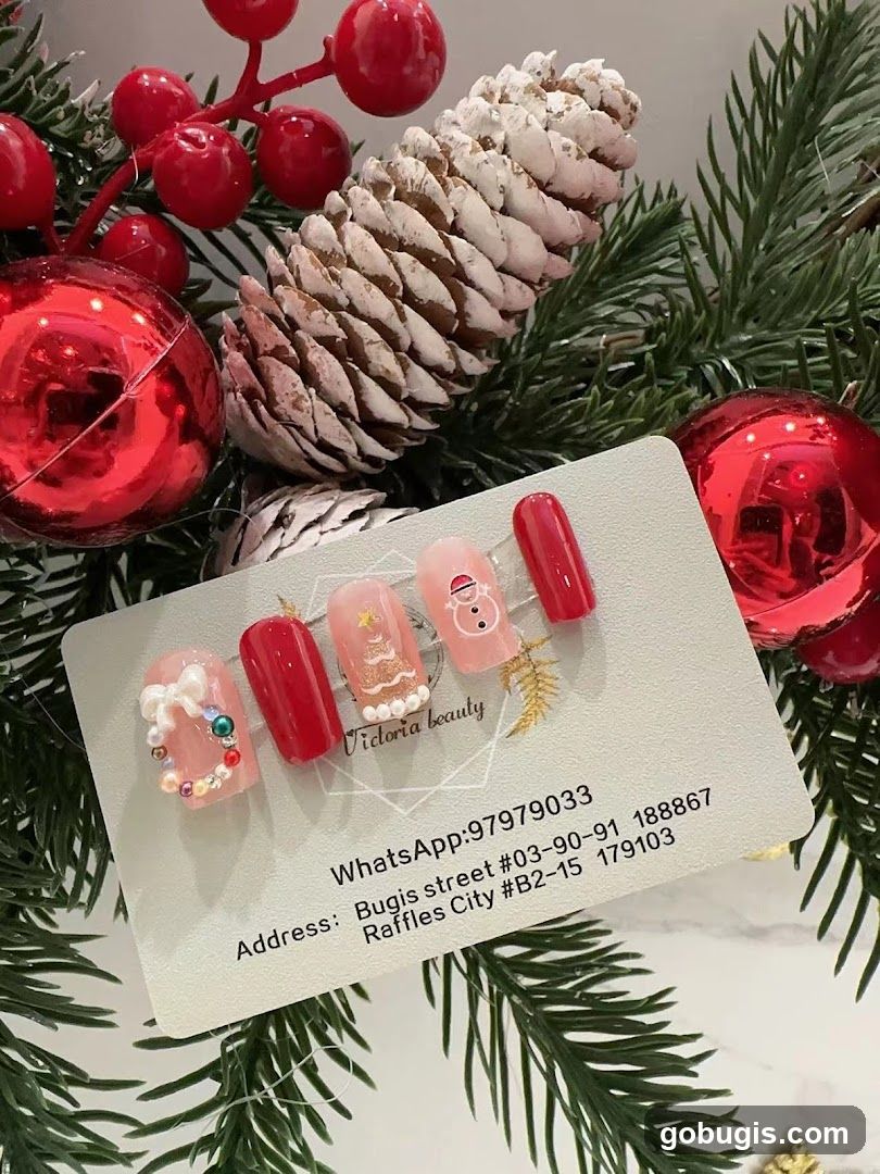 Christmas Themed Nail Art