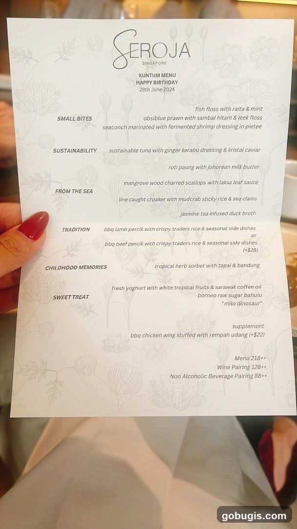 KUNTUM MENU HAPPY BIRTHDAY 28th June 2024