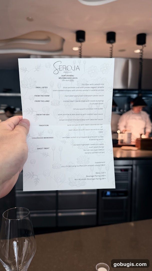 Seroja Kuntum Menu