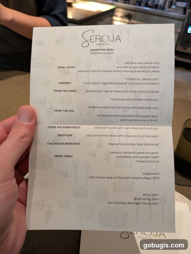 SEROJA NUSANTARA MENU
