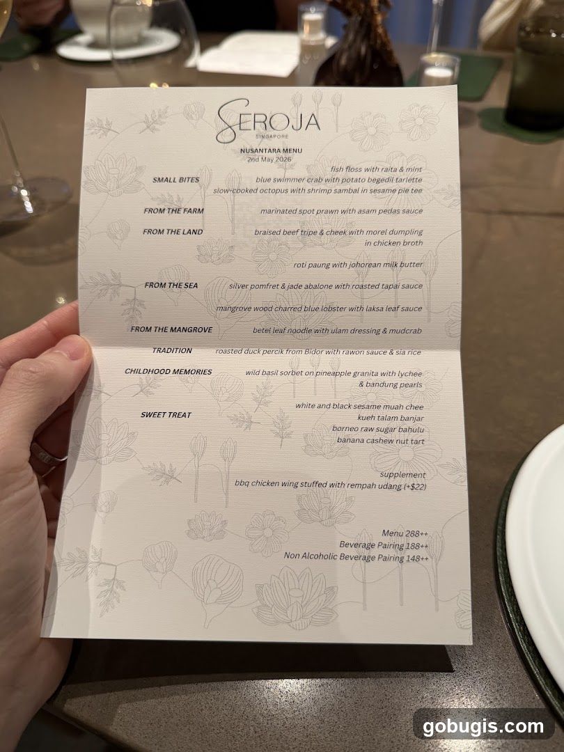 SEROJA NUSANTARA MENU