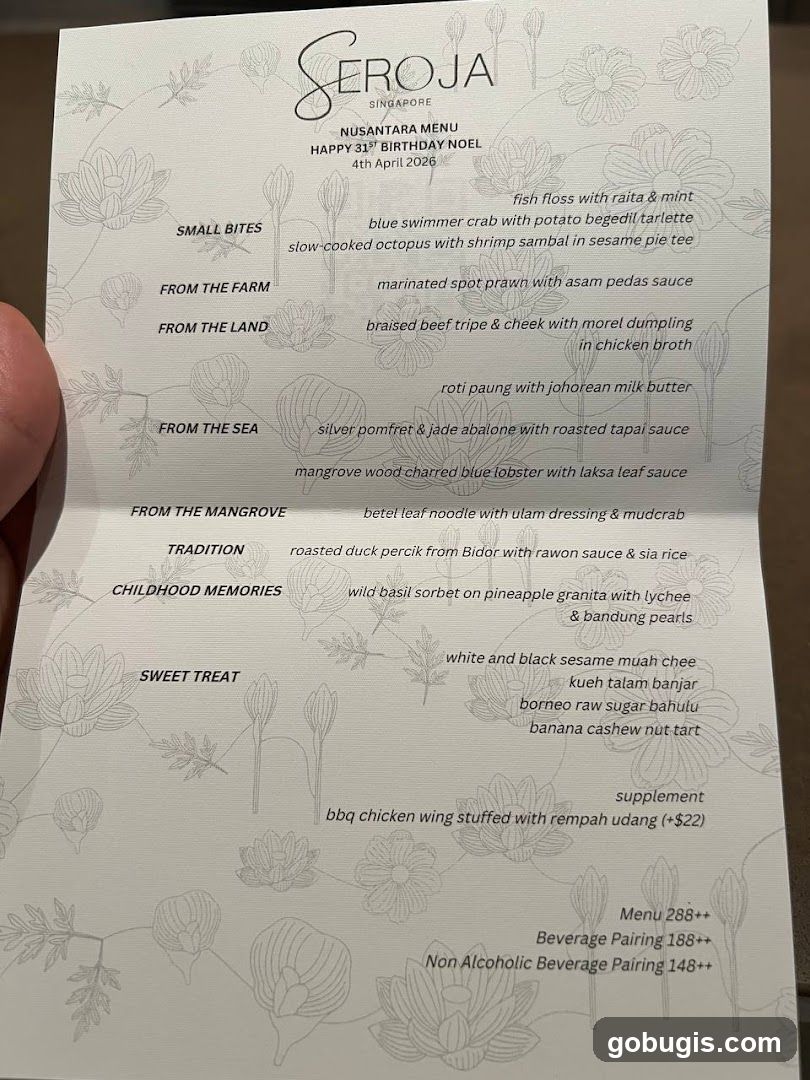 Nusantara Menu