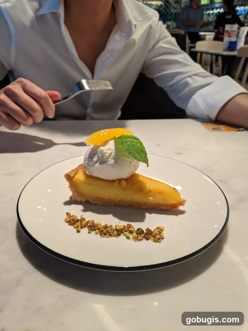 Dessert Slice with Ice Cream