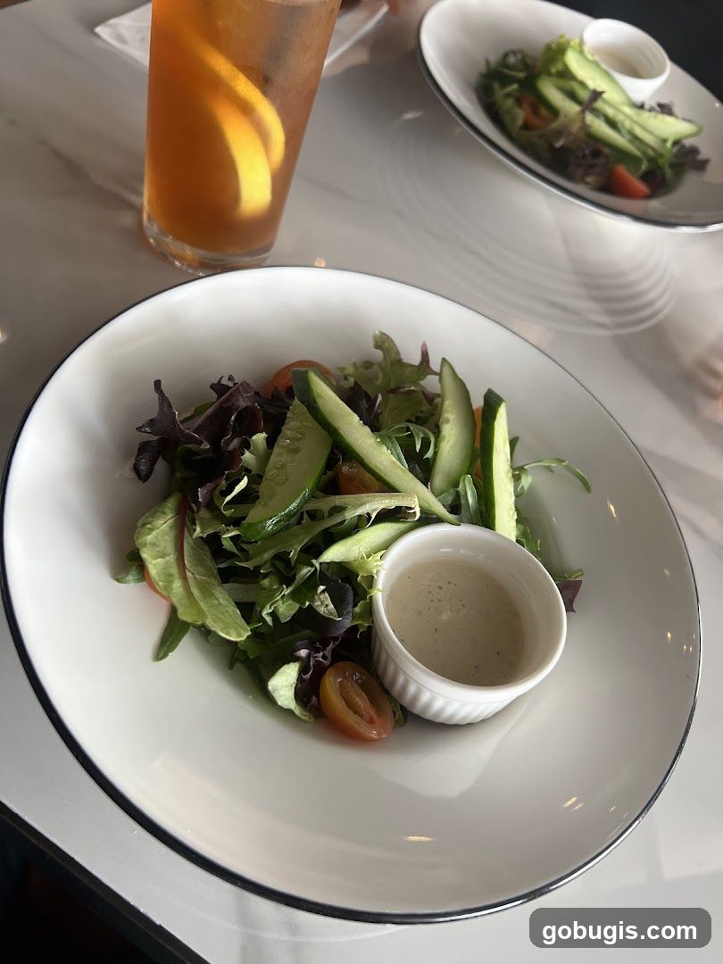 Salad and Drink