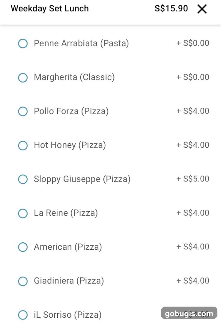 Weekday Set Lunch