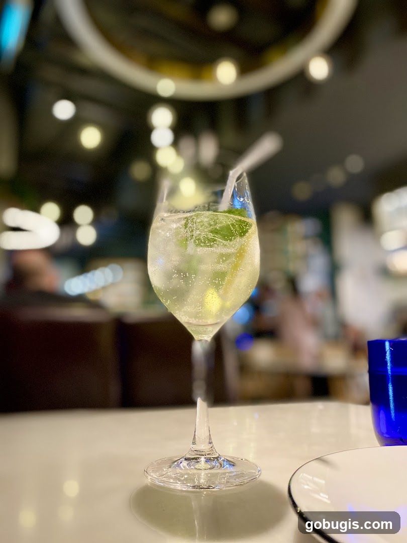 Cocktail with Mint and Lime