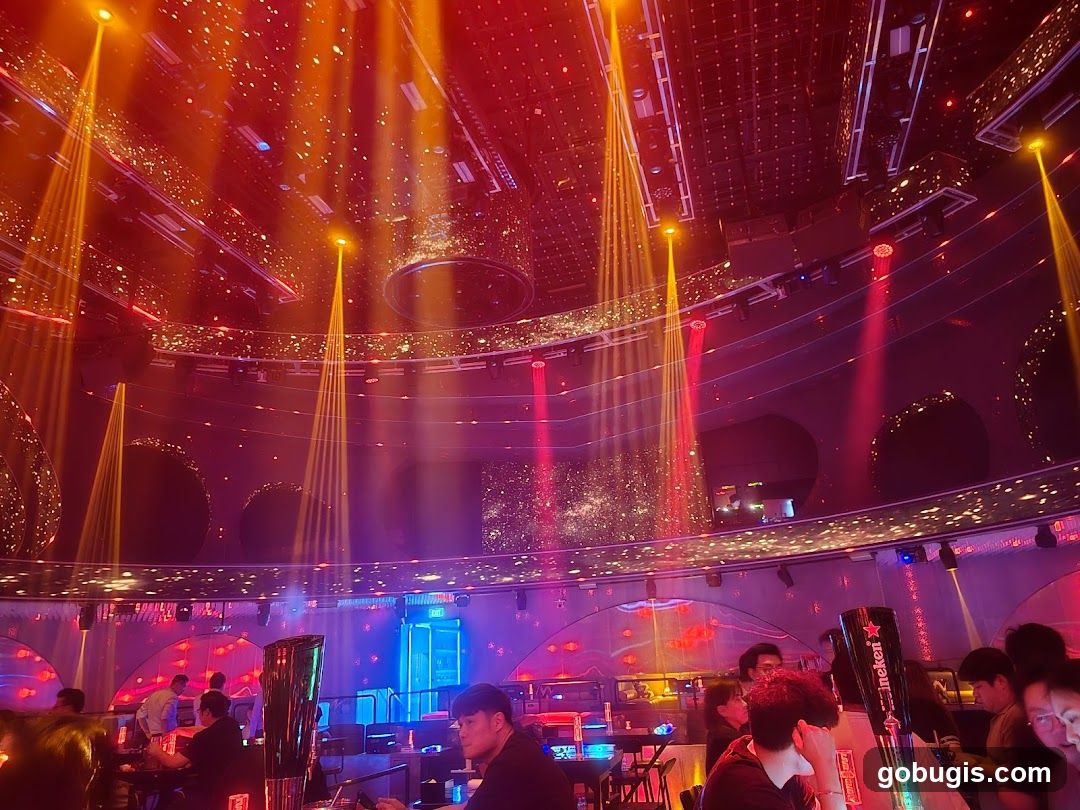 Nightclub Interior with Lighting