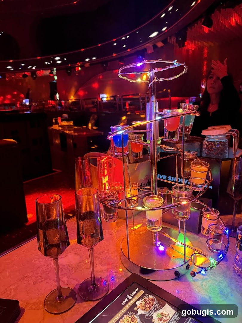 Table with Drinks and Menu