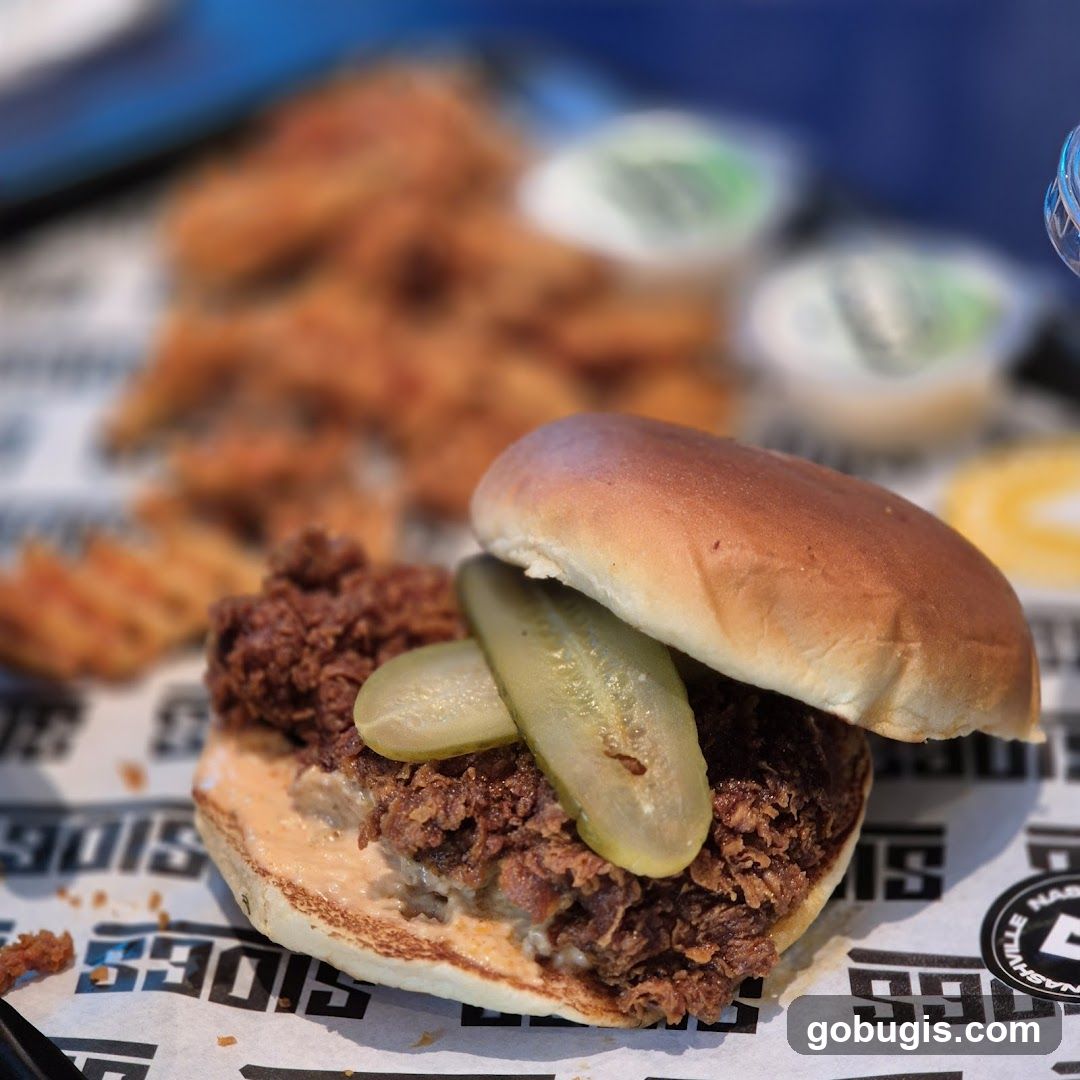 Fried Chicken Sandwich with Pickles