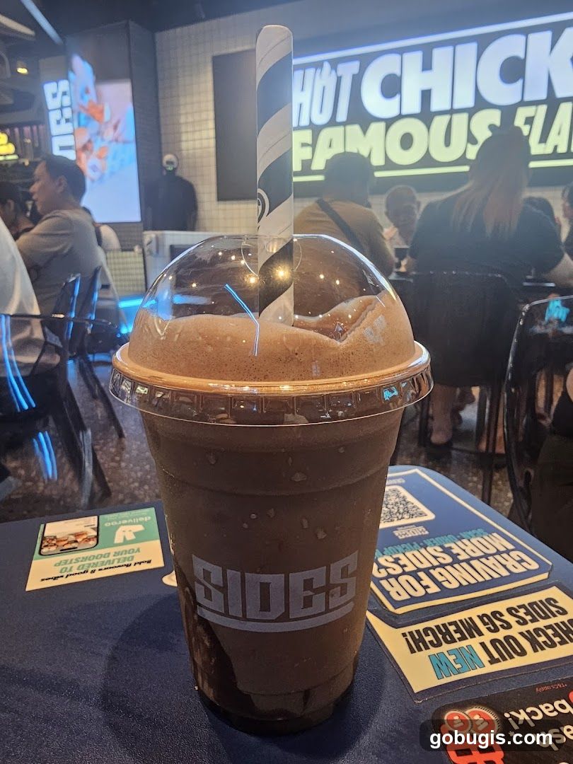 Chocolate Frappe with SIDES Branding