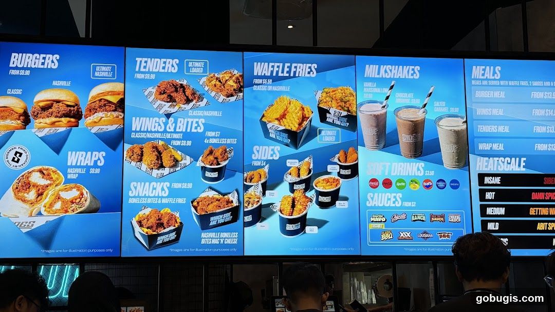 Sidemen Fried Chicken Menu