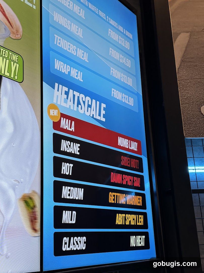 Heatscale Menu