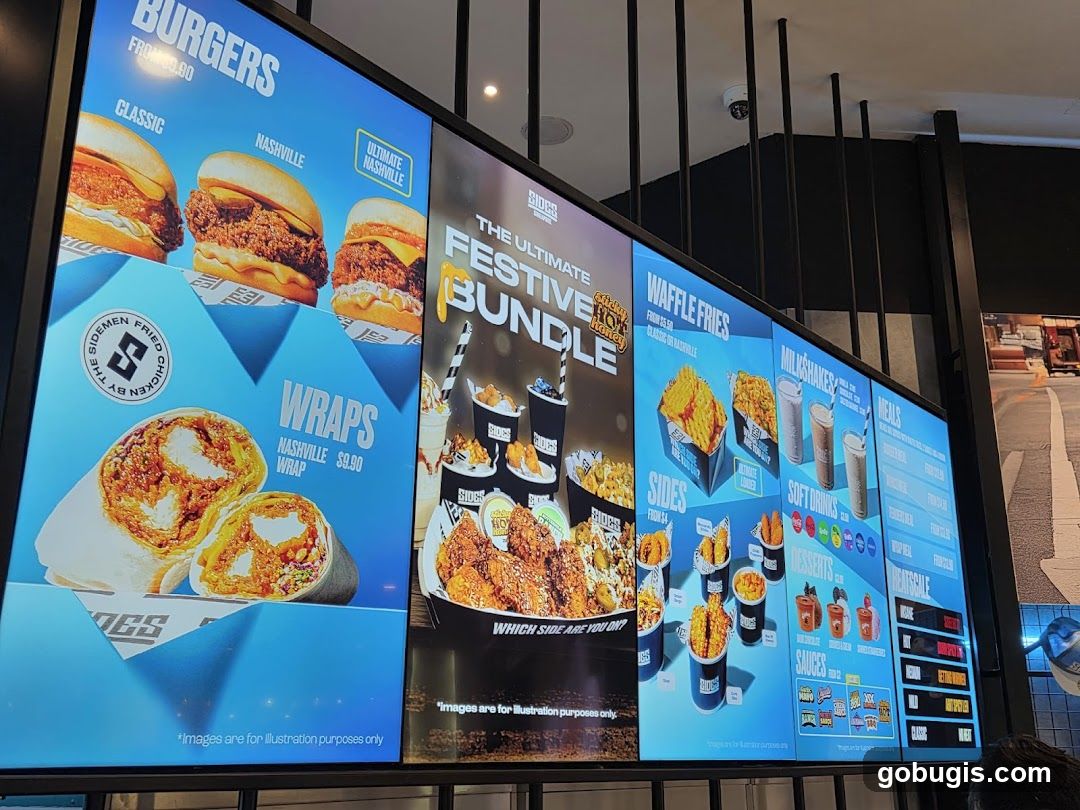 Sidemen Fried Chicken Menu