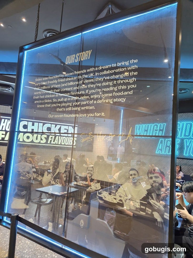Sides Restaurant Story Display