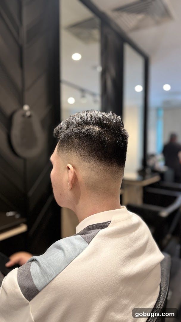 Man with a Fade Haircut