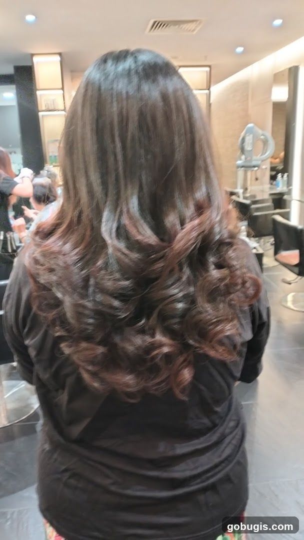 Woman with styled hair