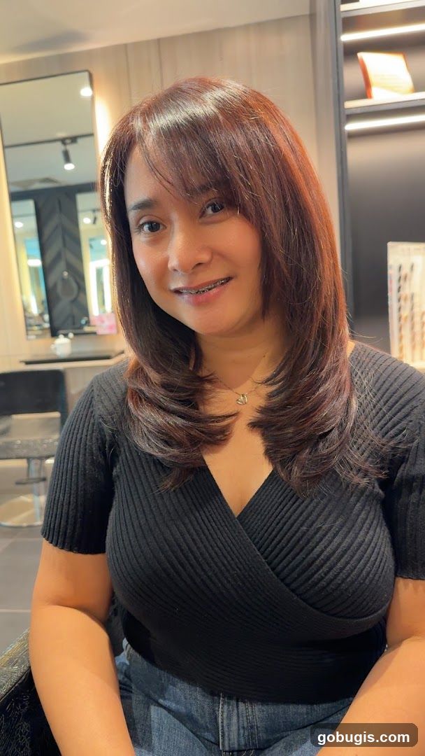 Woman with styled hair