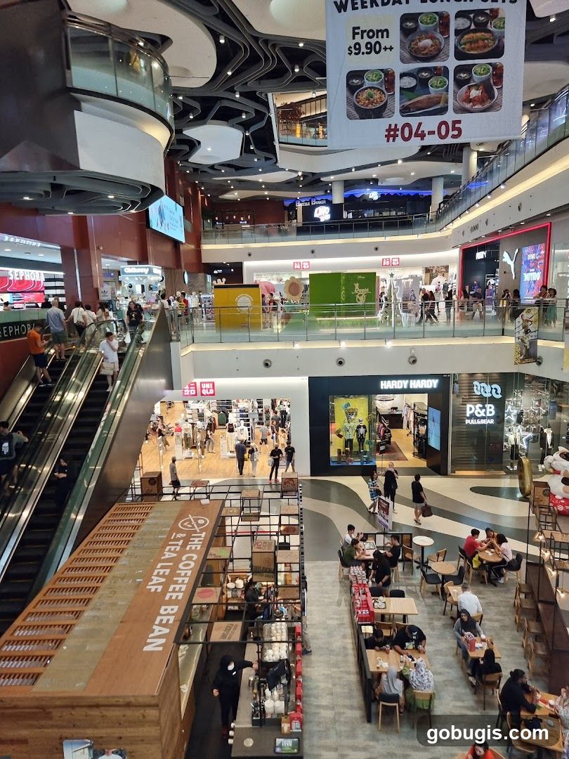 Busy Shopping Mall Interior