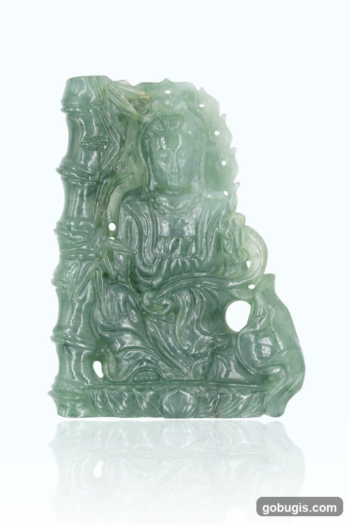 Jade Carving of a Deity