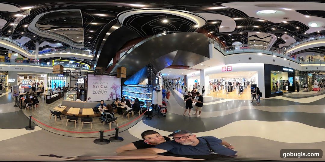 Interior of a modern shopping mall