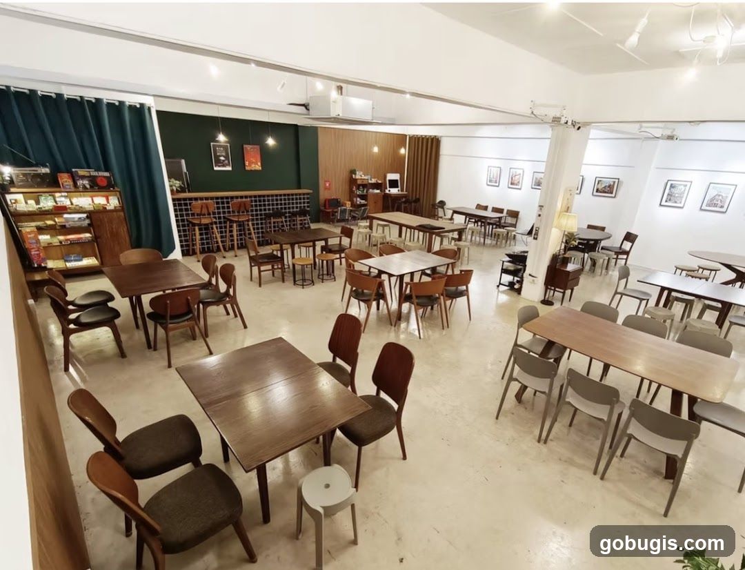 Cafe Interior with Seating