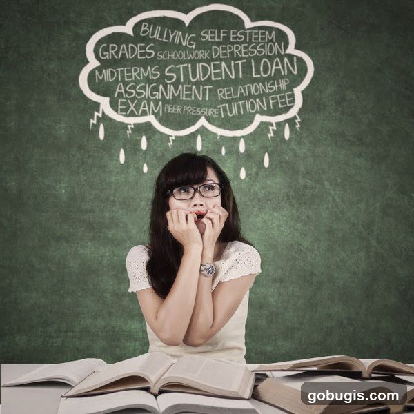 Student Overwhelmed by Stress