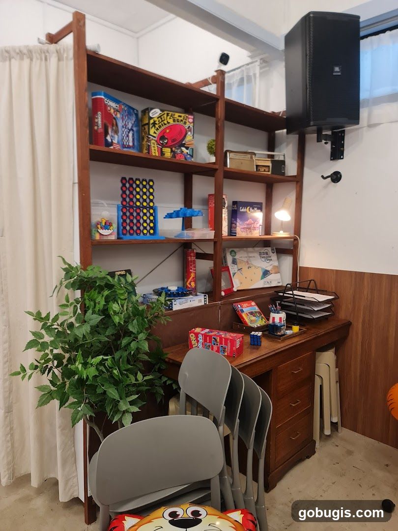 Games and Desk Area