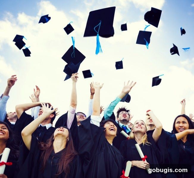 Graduation Caps Toss