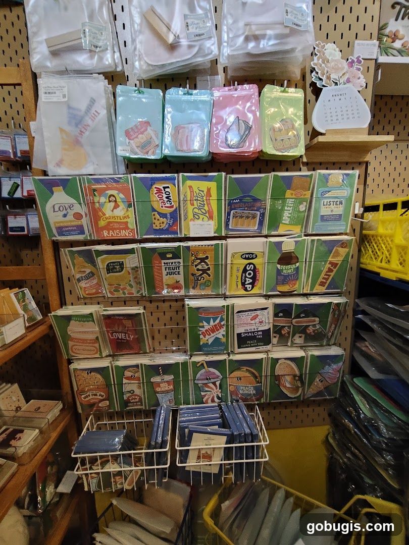 Stationery and Gift Items Display