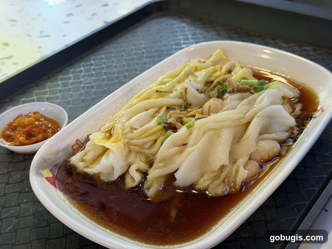 Chee Cheong Fun with Shrimp