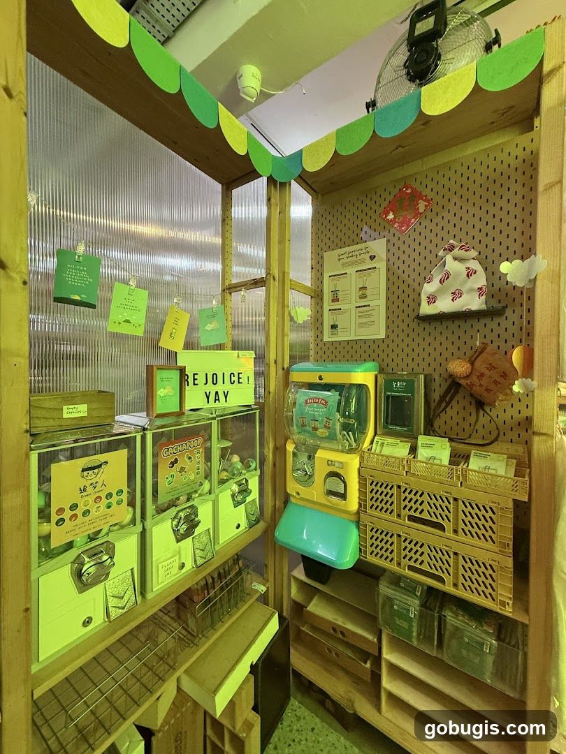 Gachapon and Gift Shop Display
