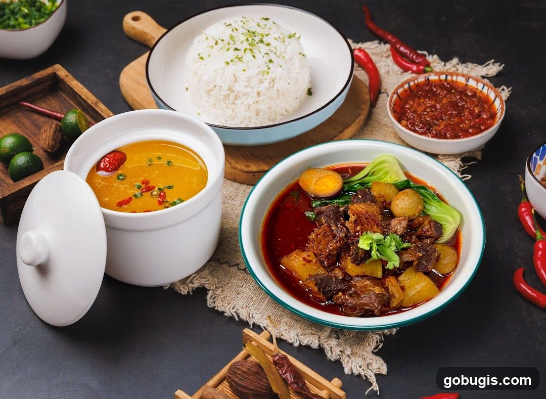 Spicy Beef Stew with Rice