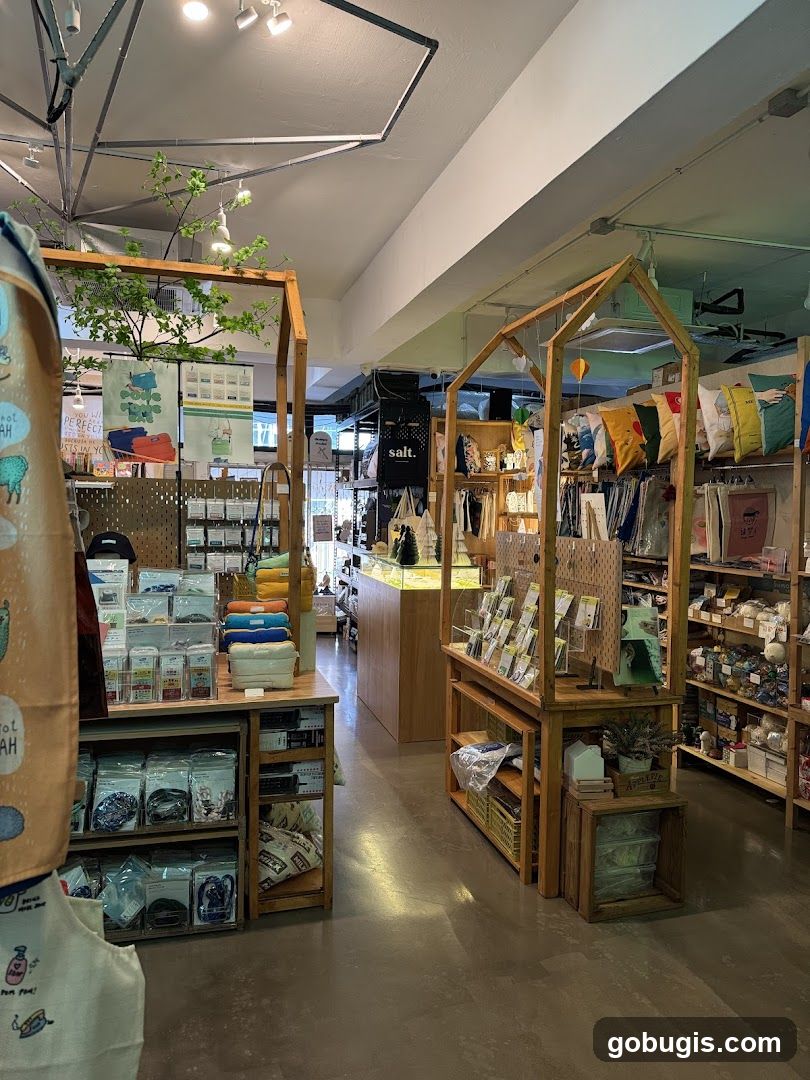 Interior of a retail store