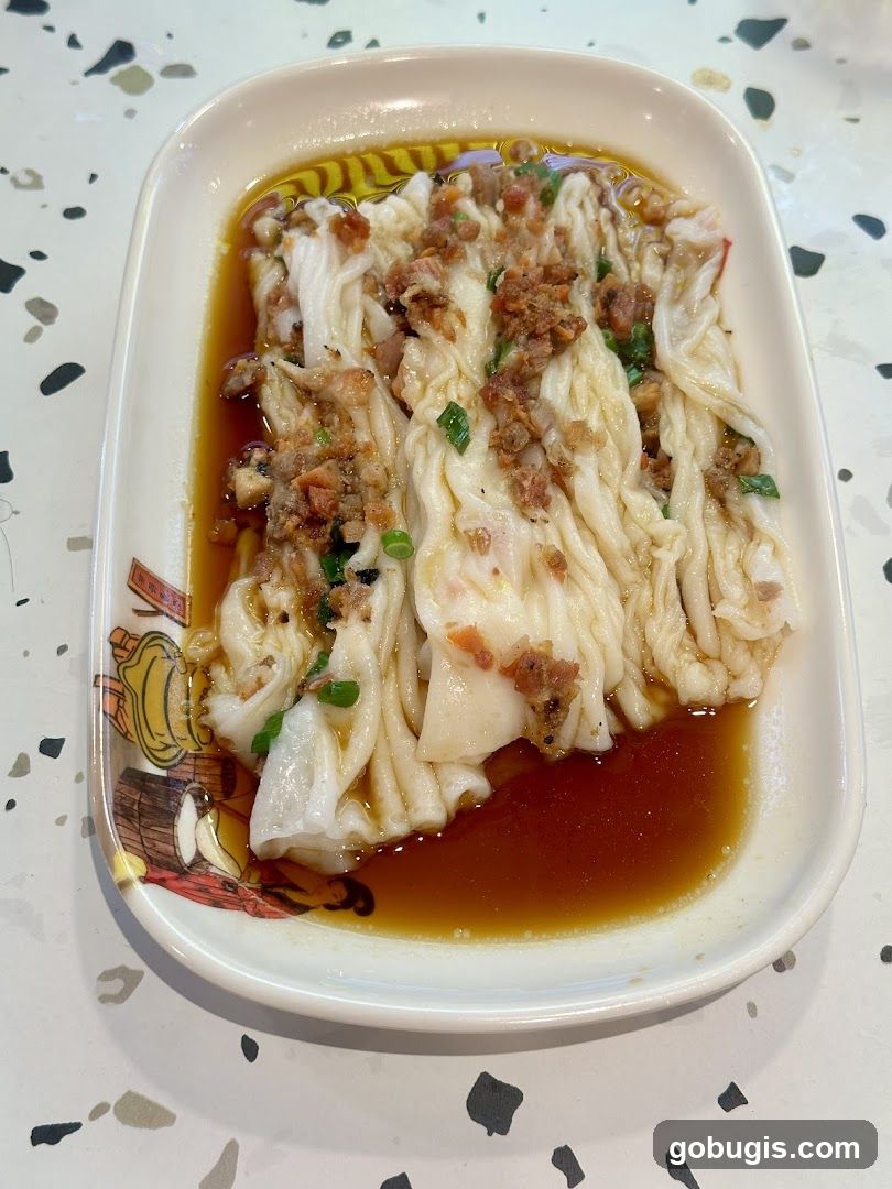 Steamed Rice Rolls with Toppings