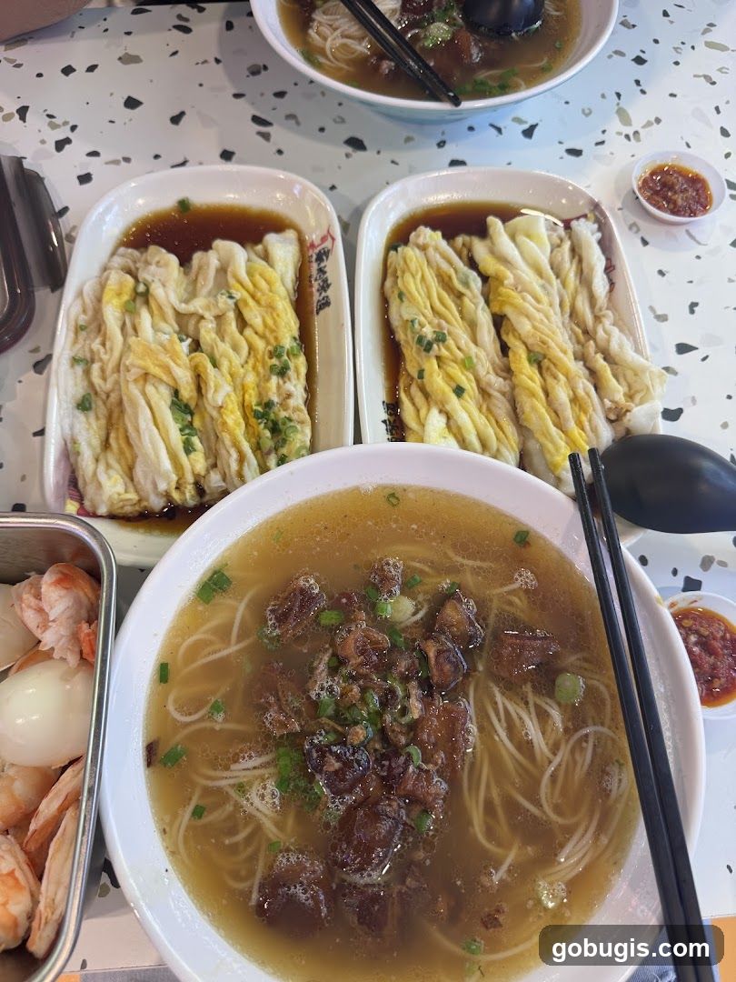 Noodle Soup and Side Dishes