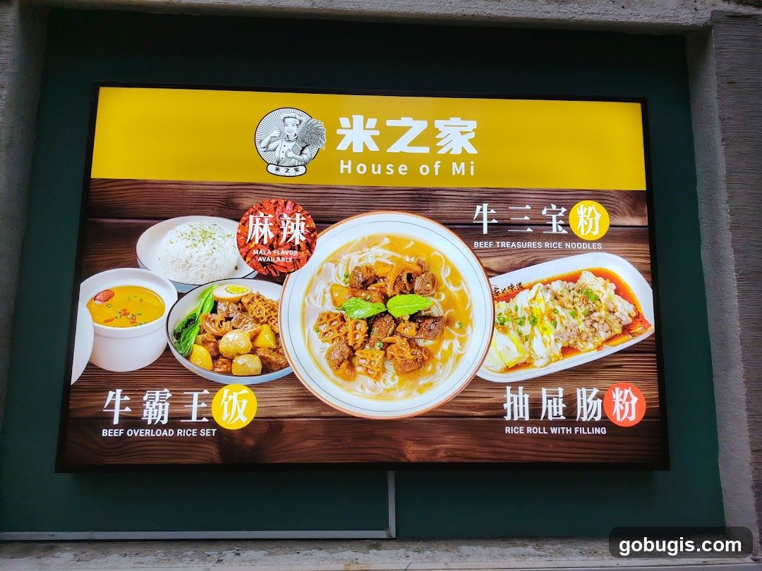 House of Mi Menu Board
