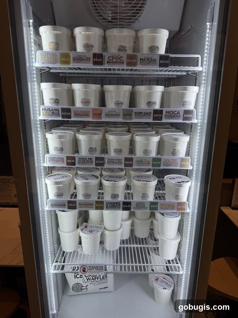 Ice Cream Freezer Display
