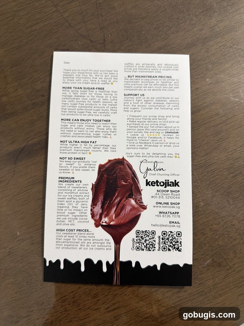 KetoJiak Information Card