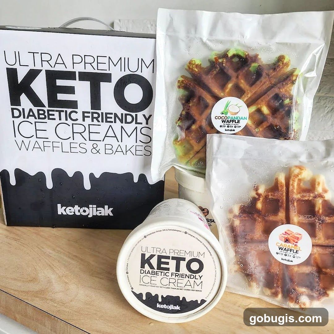 Keto Ice Cream and Waffles