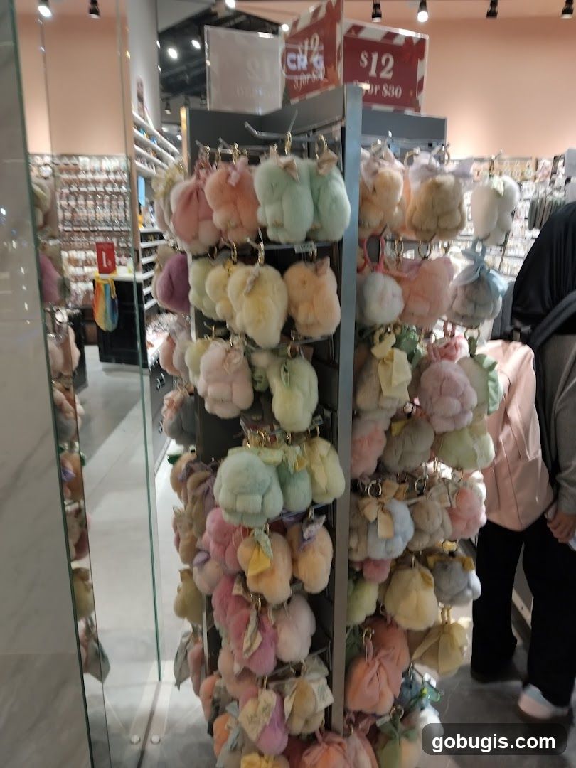 Fuzzy Keychains Display