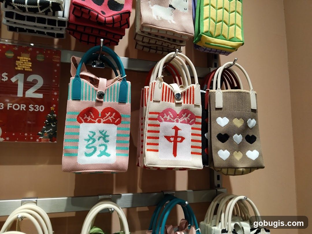 Display of Handbags