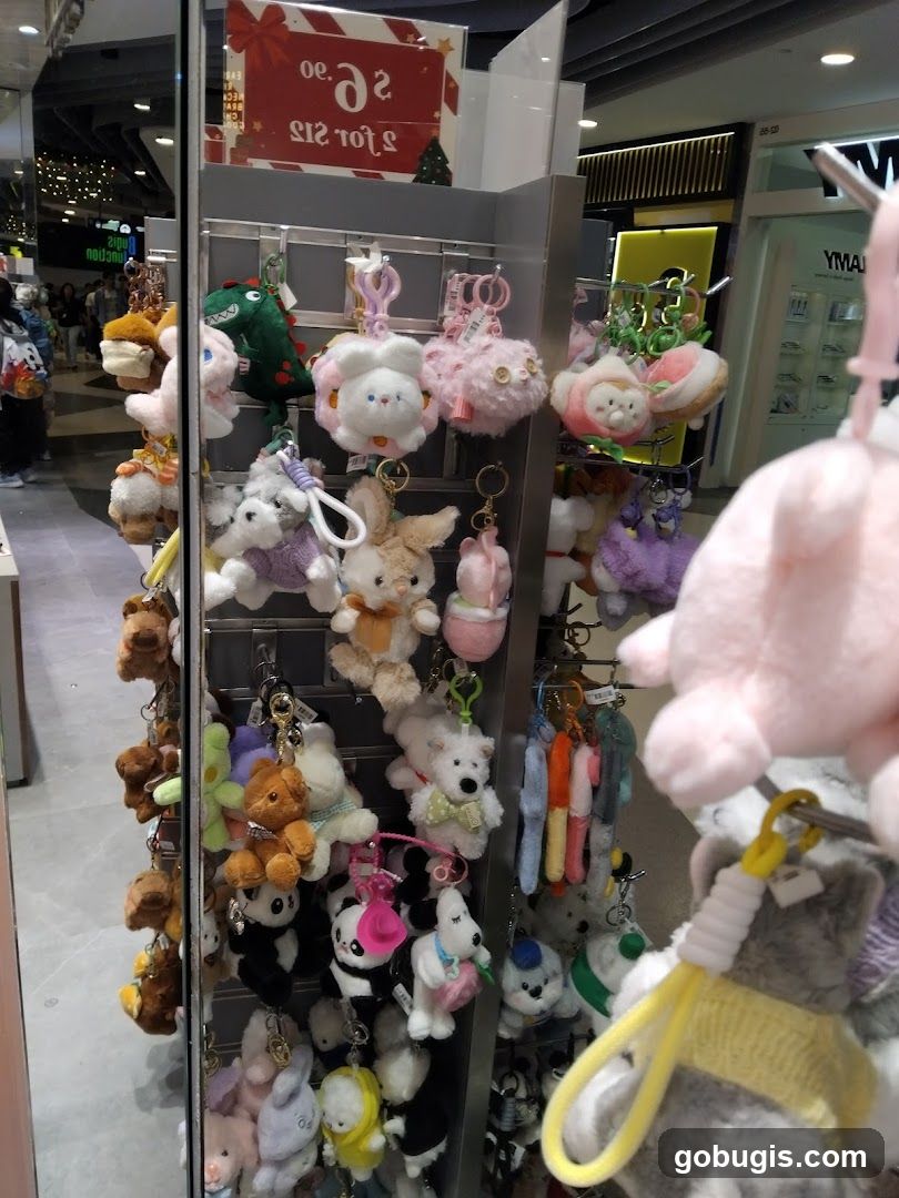 Plush Keychains Display