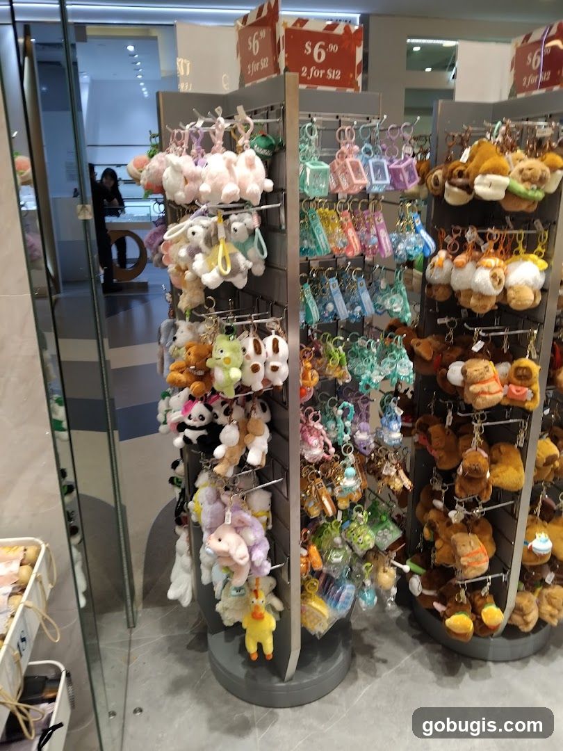 Plush Keychains Display
