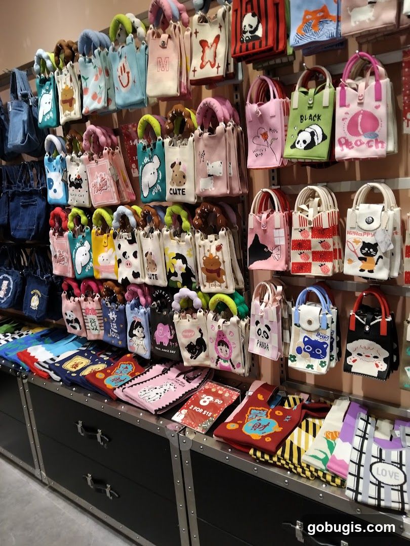 Assortment of Small Bags and Accessories