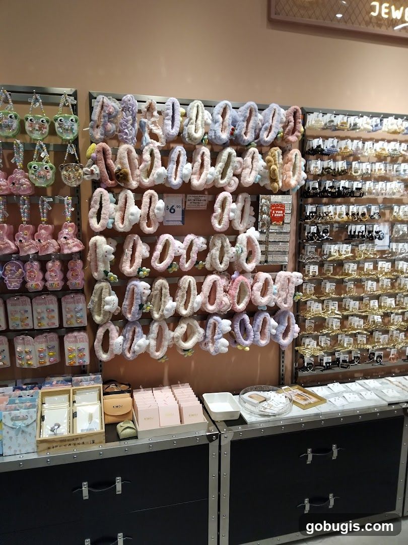 Hair Accessories and Jewelry Display