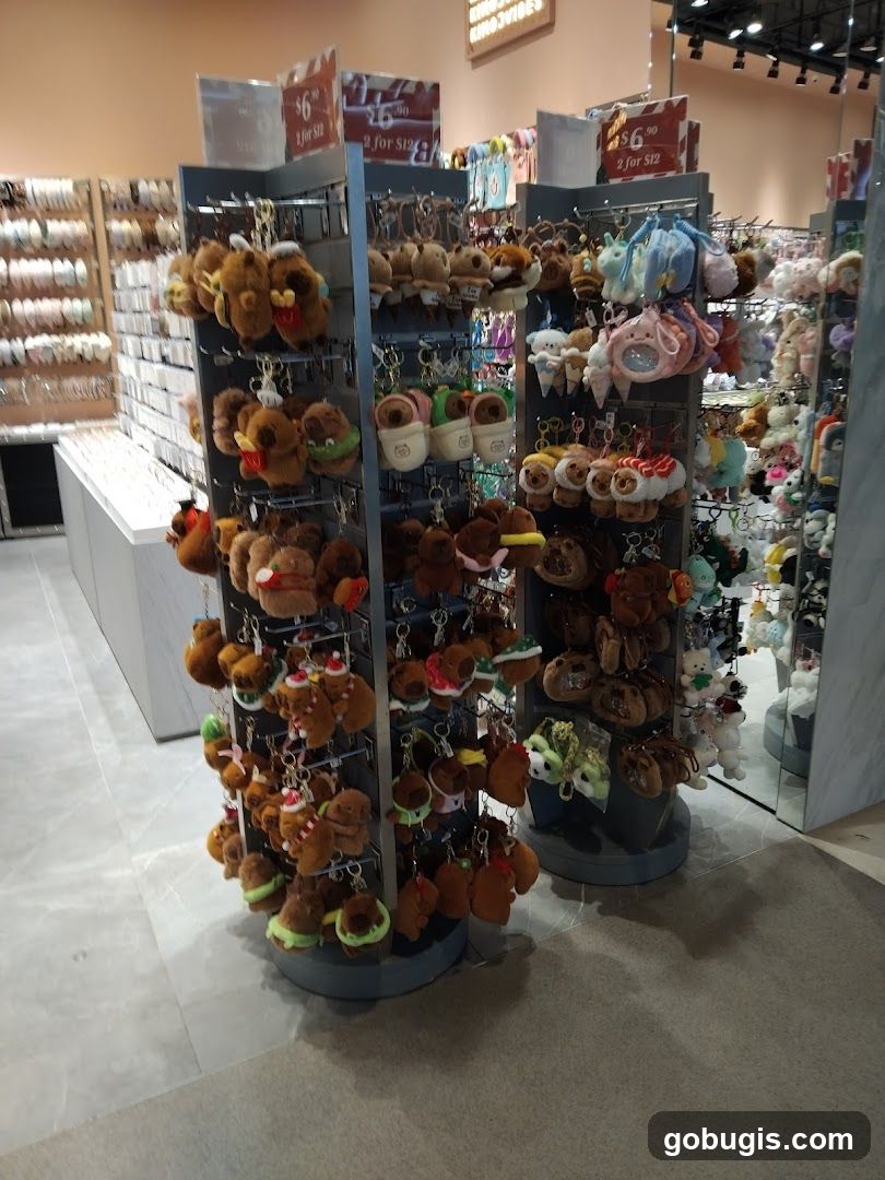 Plush Keychains Display