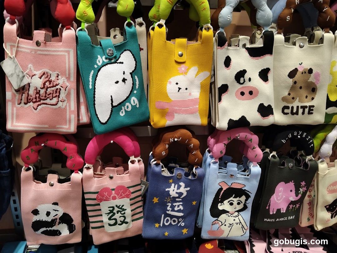 Assorted Knitted Bags with Cute Designs