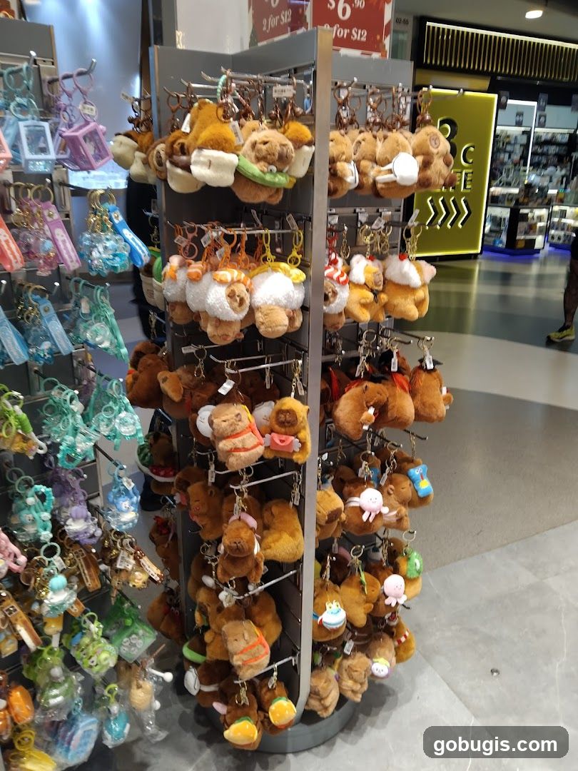Plush Keychains Display