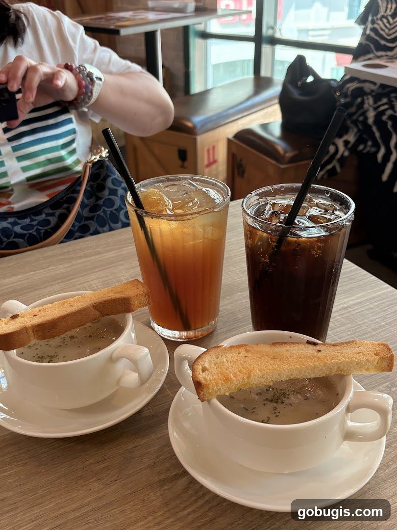 Soup and Drinks